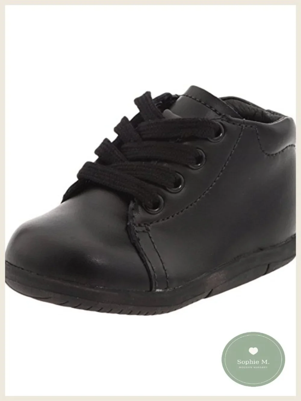 Leather Lace-Up Sneakers with Ortholite Memory Foam, APMA Approved Kids Shoes